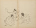 Worstelen - Kawanabe Kyōsai — weergave van het kunstwerk