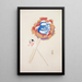 Illustrations collectées de jouets japonais par Kyōsen Pl062 - Kawasaki Kyōsen — framed artwork on a wall
