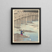 Gion Brug te Hondo in Amakusa - Kawase Hasui — framed artwork on a wall