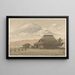 The Mount Fuji from the village of Narusawa - Kawase Hasui — framed artwork on a wall