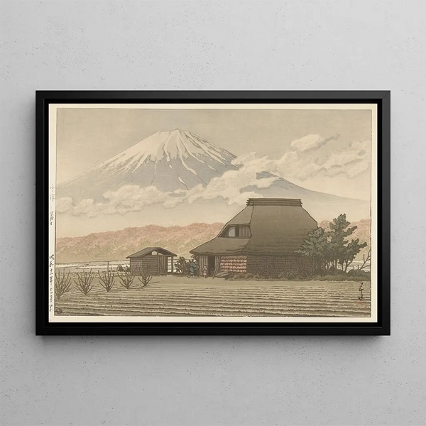 Kawase Hasui - Fuji vanaf het dorp Narusawa.webp