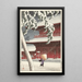 The Zojo Sanctuary in Shiba - Kawase Hasui — framed artwork on a wall