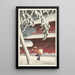 The Zojo Sanctuary in Shiba - Kawase Hasui — framed artwork on a wall