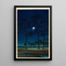 Winter Moon over the Toyama Plain - Kawase Hasui — framed artwork on a wall