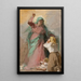 La Vierge Marie apparaissant à une paysanne étude - Kazimierz Alchimowicz — framed artwork on a wall