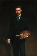 Autoportrait avec palette - Kazimierz Pochwalski — weergave van het kunstwerk