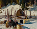 Studie van landschap - Kazimierz Sichulski — weergave van het kunstwerk