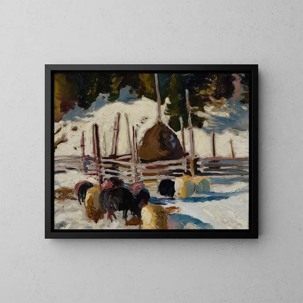Studie van landschap - Kazimierz Sichulski — ingelijst kunstwerk aan de muur