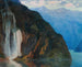 Landschap met waterval - Kazimierz Stabrowski — weergave van het kunstwerk