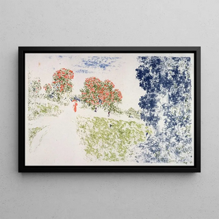 KerXavier Roussel - Femme en rouge dans un paysage.webp