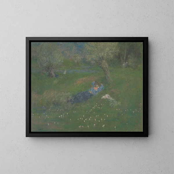 De rust onder de boom - Ker Xavier Roussel — ingelijst kunstwerk aan de muur