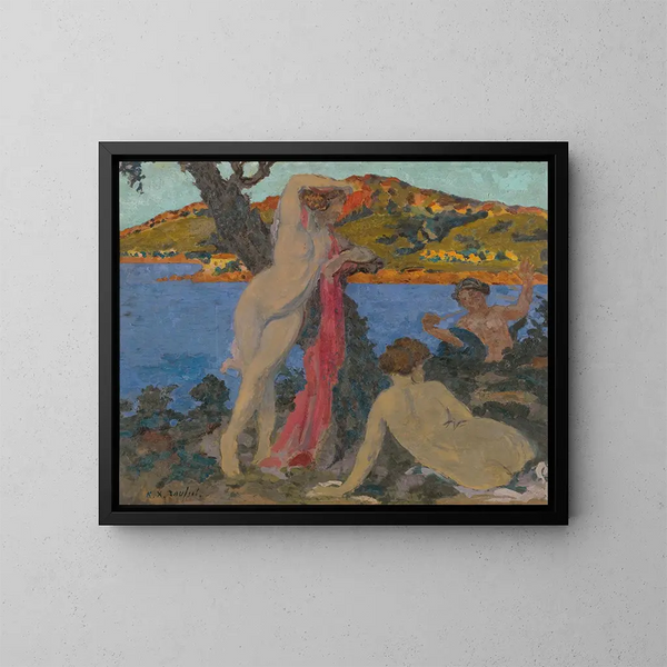 In de Middellandse Zee - Ker Xavier Roussel — ingelijst kunstwerk aan de muur