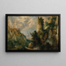 Landschap met berg en waterval - Kerstiaen de Keuninck — ingelijst kunstwerk aan de muur