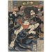 Reproductie van het schilderij Kinhyōshi Yōrin, held uit Suikoden - Utagawa Kuniyoshi
