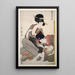 Chichi Sur le point d'allaiter - Kitagawa Utamaro — ingelijst kunstwerk aan de muur