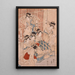 Courtisanes du bordel giya en exposition - Kitagawa Utamaro — ingelijst kunstwerk aan de muur