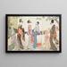 Droog- en rekproces van de stof - Kitagawa Utamaro — ingelijst kunstwerk aan de muur