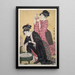 Kingyo Poisson rouge - Kitagawa Utamaro — ingelijst kunstwerk aan de muur