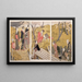 Het talud bij Mimeguri - Kitagawa Utamaro — ingelijst kunstwerk aan de muur