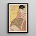 Komurasaki van het huis Tamaya - Kitagawa Utamaro — ingelijst kunstwerk aan de muur