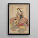 Trois geishas - Kitagawa Utamaro — ingelijst kunstwerk aan de muur