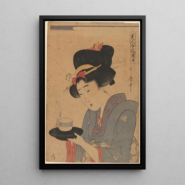 Kitagawa Utamaro - Woman Serving Tea at a Cafe.webp