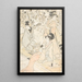 Imprimeur sur bois distribuant de nouvelles estampes - Kitagawa Utamaro — ingelijst kunstwerk aan de muur
