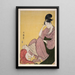 Kind wijst met vinger - Kitagawa Utamaro — ingelijst kunstwerk aan de muur