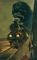 De hogesnelheidstrein - Klemens Brosch — weergave van het kunstwerk