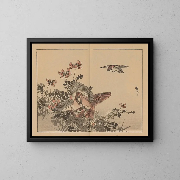 Album de Bairei, planche 04 - Kono Bairei — ingelijst kunstwerk aan de muur