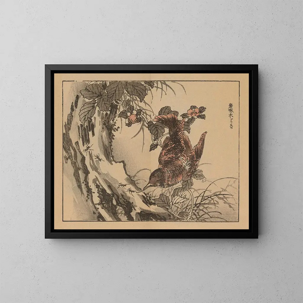 Bairei gafu, planche 11 - Kono Bairei — ingelijst kunstwerk aan de muur