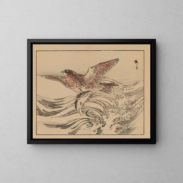 Bairei gafu, blad 17 - Kono Bairei — ingelijst kunstwerk aan de muur