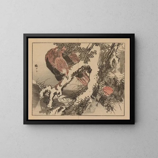 Bairei gafu, planche 20 - Kono Bairei — ingelijst kunstwerk aan de muur