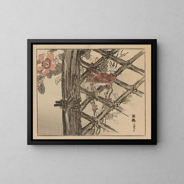 Bairei gafu, planche 22 - Kono Bairei — ingelijst kunstwerk aan de muur