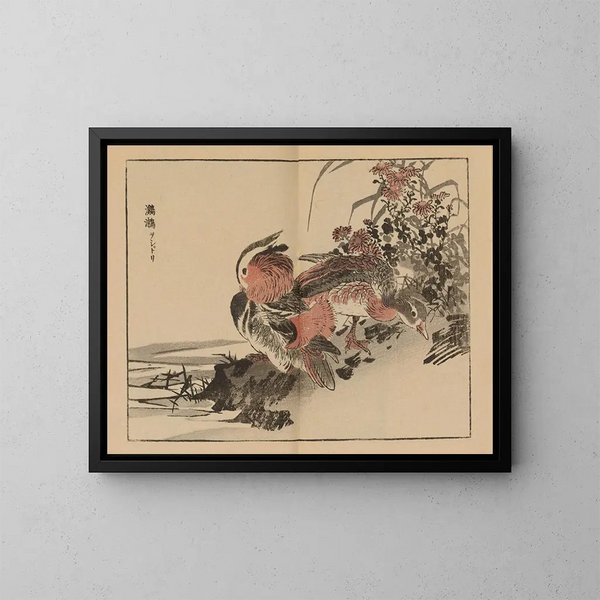 Bairei gafu, planche 23 - Kono Bairei — ingelijst kunstwerk aan de muur