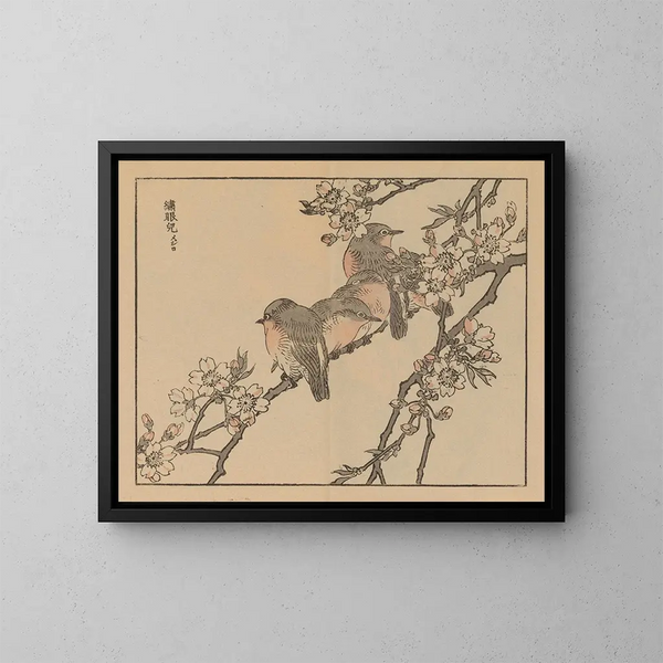 Bairei gafu, planche 27 - Kono Bairei — ingelijst kunstwerk aan de muur