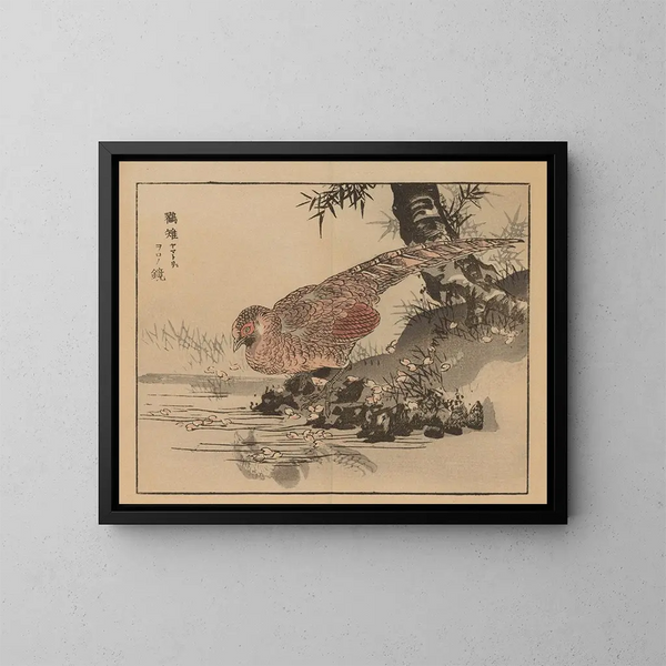 Bairei gafu, planche 28 - Kono Bairei — ingelijst kunstwerk aan de muur