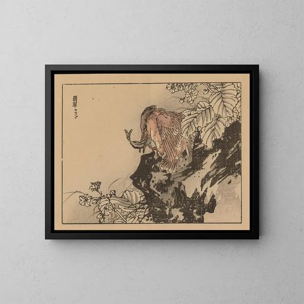 Bairei gafu, planche 36 - Kono Bairei — ingelijst kunstwerk aan de muur