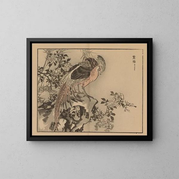 Bairei gafu, planche 37 - Kono Bairei — ingelijst kunstwerk aan de muur