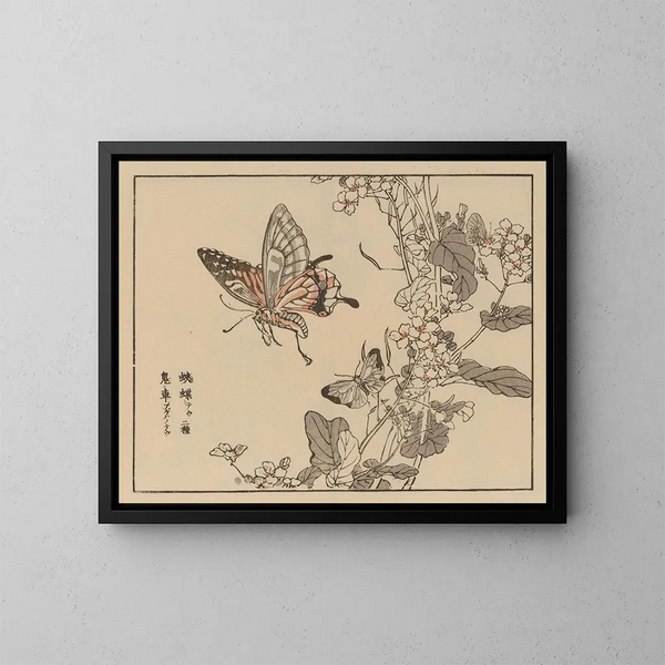 Bairei gafu, planche 51 - Kono Bairei — ingelijst kunstwerk aan de muur