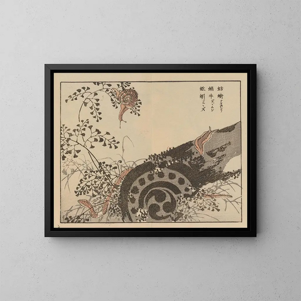 Bairei gafu, planche 56 - Kono Bairei — ingelijst kunstwerk aan de muur