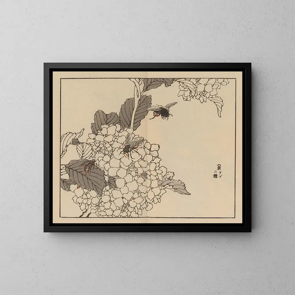 Bairei gafu, planche 59 - Kono Bairei — ingelijst kunstwerk aan de muur