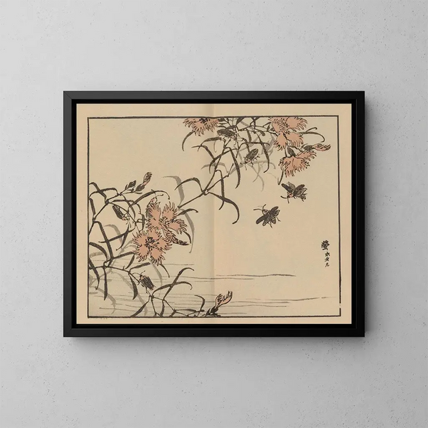 Bairei gafu, planche 65 - Kono Bairei — ingelijst kunstwerk aan de muur
