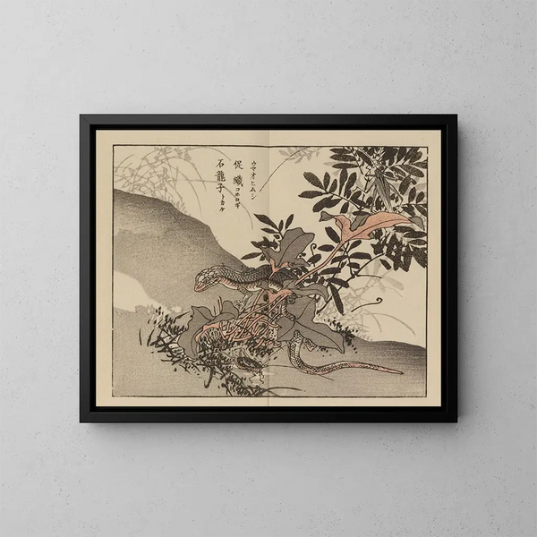 Bairei gafu, planche 66 - Kono Bairei — ingelijst kunstwerk aan de muur