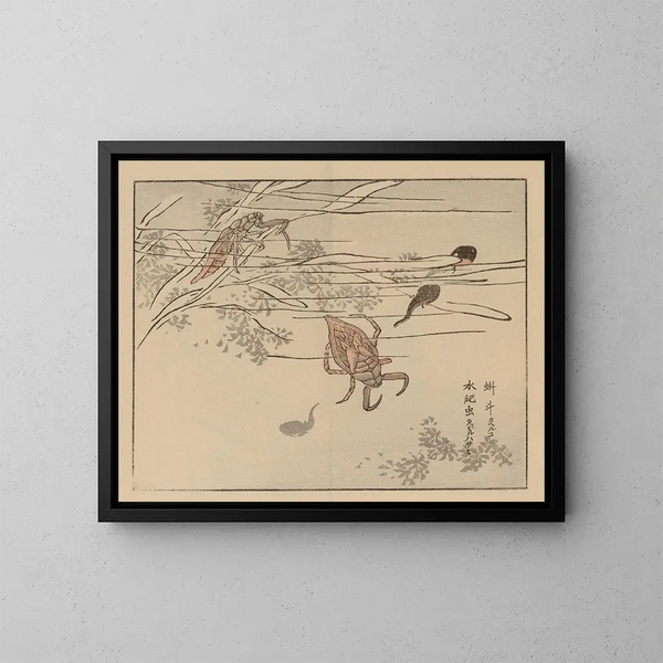 Bairei gafu, planche 67 - Kono Bairei — ingelijst kunstwerk aan de muur
