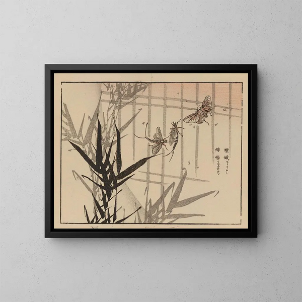 Bairei gafu, planche 68 - Kono Bairei — ingelijst kunstwerk aan de muur