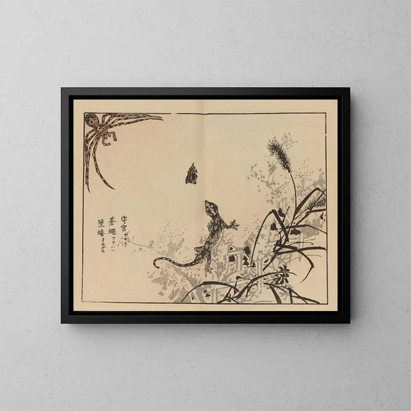 Bairei gafu, planche 69 - Kono Bairei — ingelijst kunstwerk aan de muur