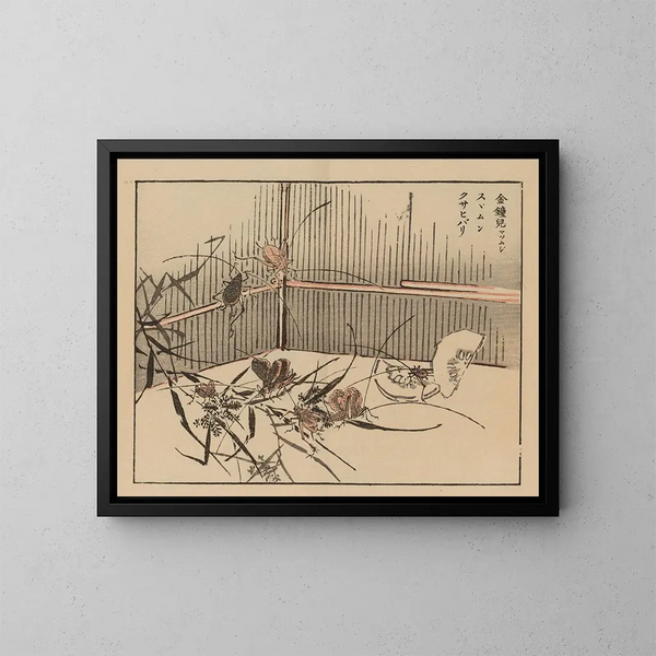 Bairei gafu, planche 70 - Kono Bairei — ingelijst kunstwerk aan de muur