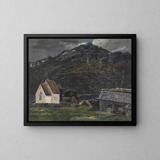 Knud Baade - The Church at Ullensvang in Hardanger.webp