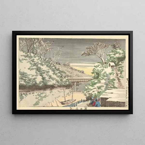 Kobayashi Kiyochika - Snow At Ochanomizu.webp